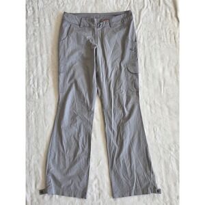 Puma Women's Grey Cargo Pants Lightweight Drawstring Ankle Sportswear Size M
